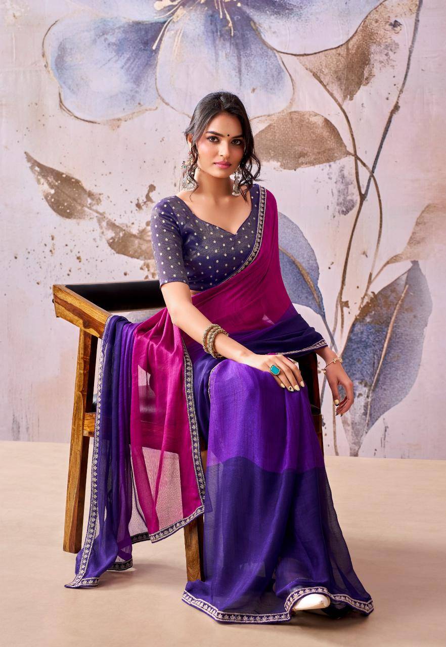 Stavan celebrities chiffon Saree Wholesalers in Mumbai